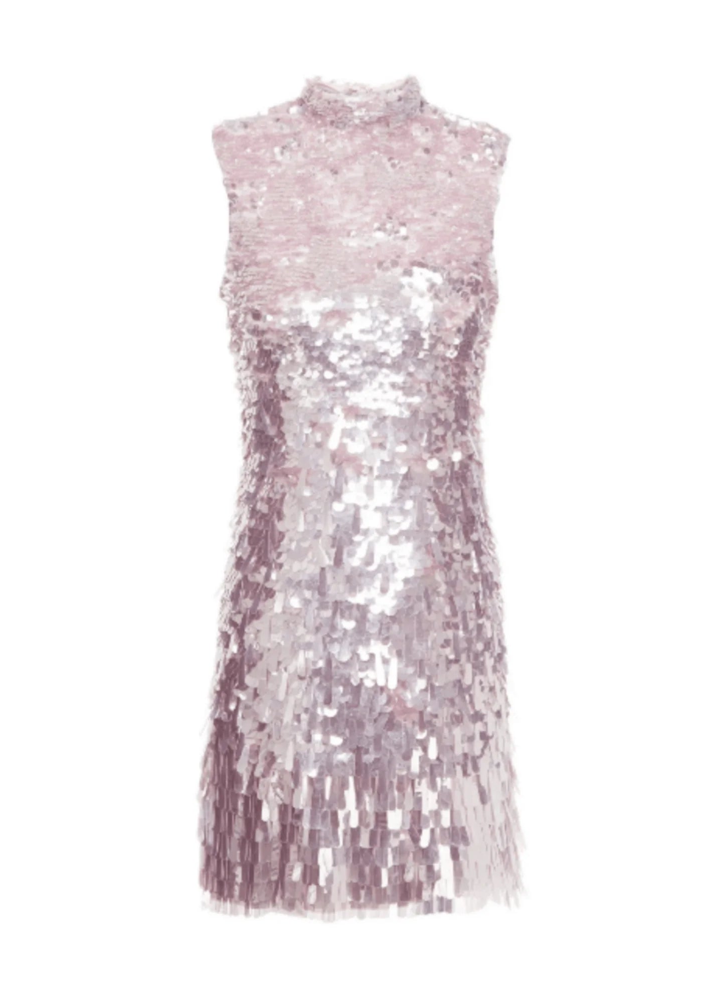 Pink Pailletten -Mini -Kleid
