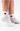 Weiße und rote Herz lange Socken
