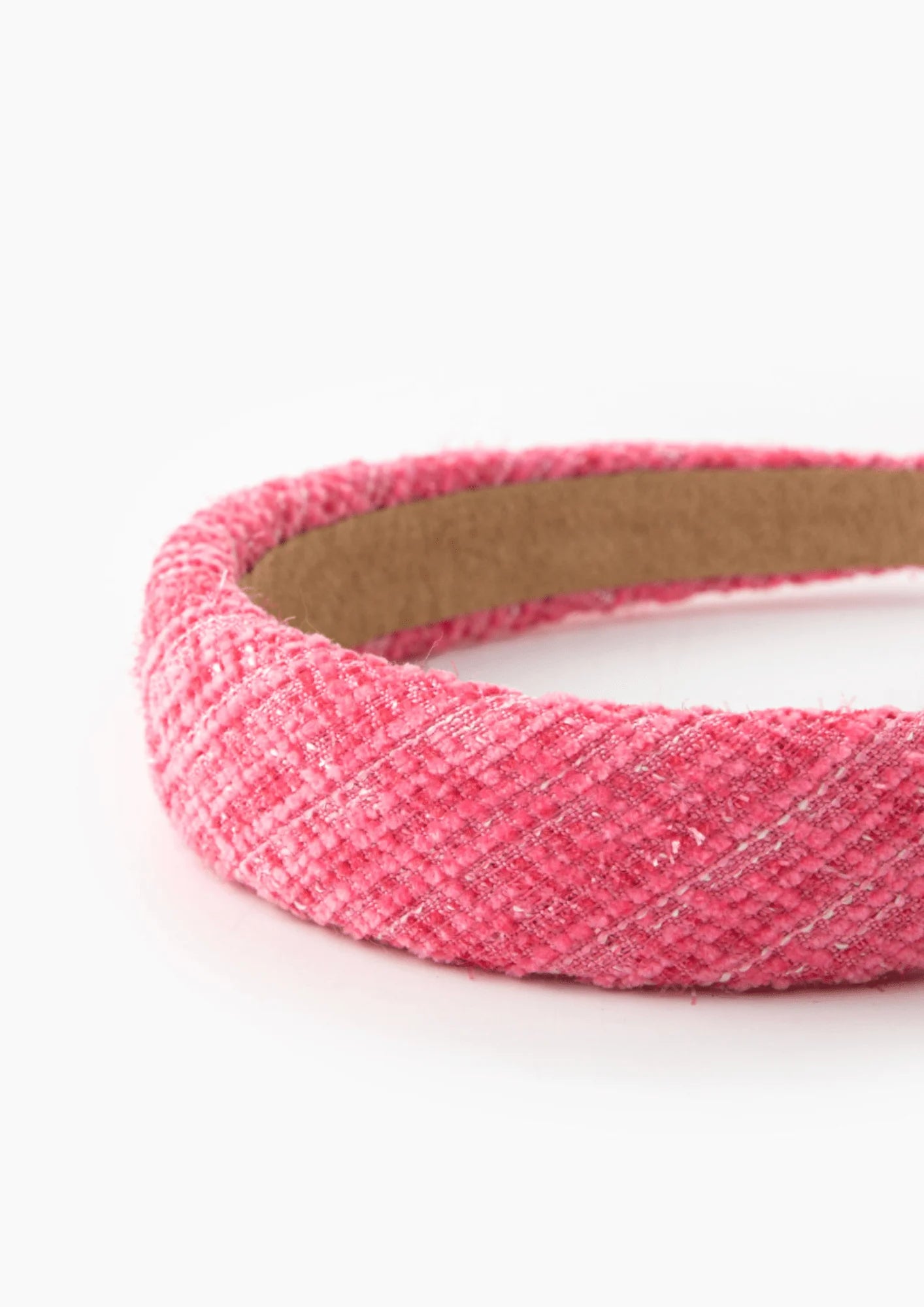 Pink Tweed Stirnband