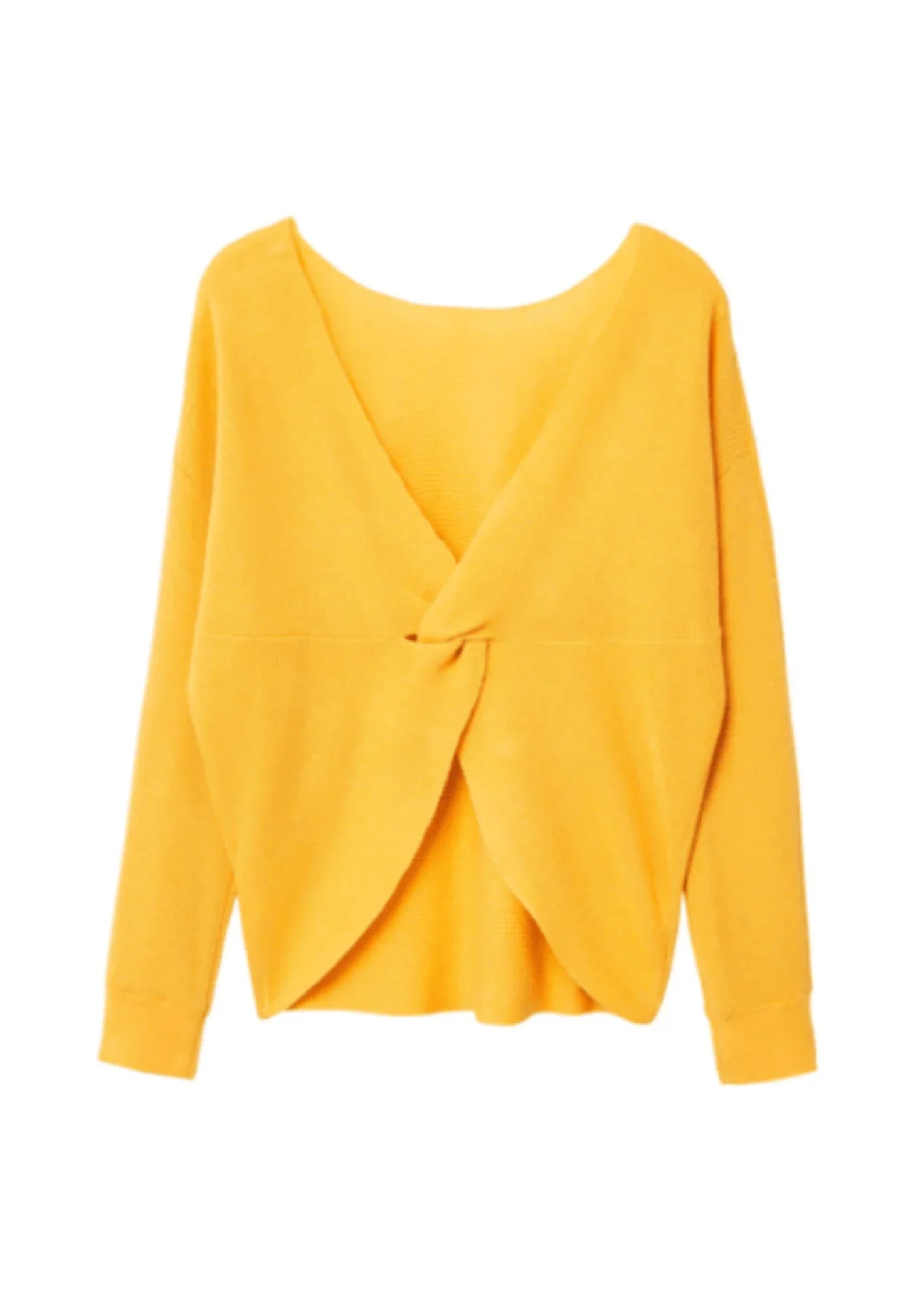 YELLOW KNOTTED PULLOVER