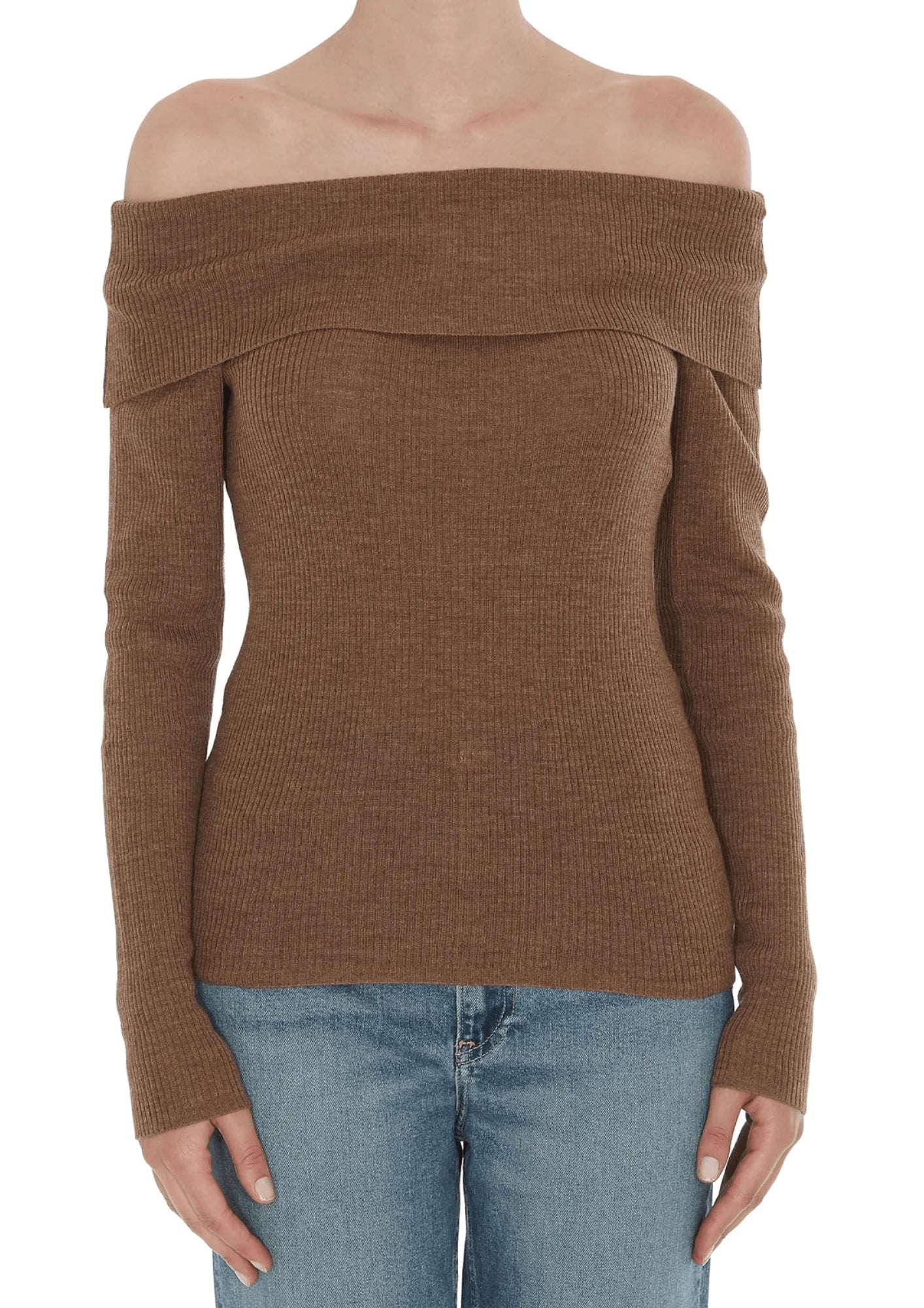 LOULOU OFF THE SHOULDER SWEATER