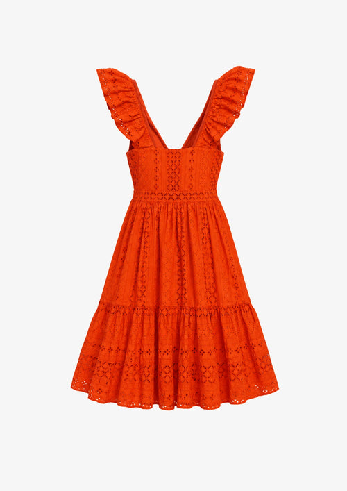 CORAL ROSINE MIDI DRESS
