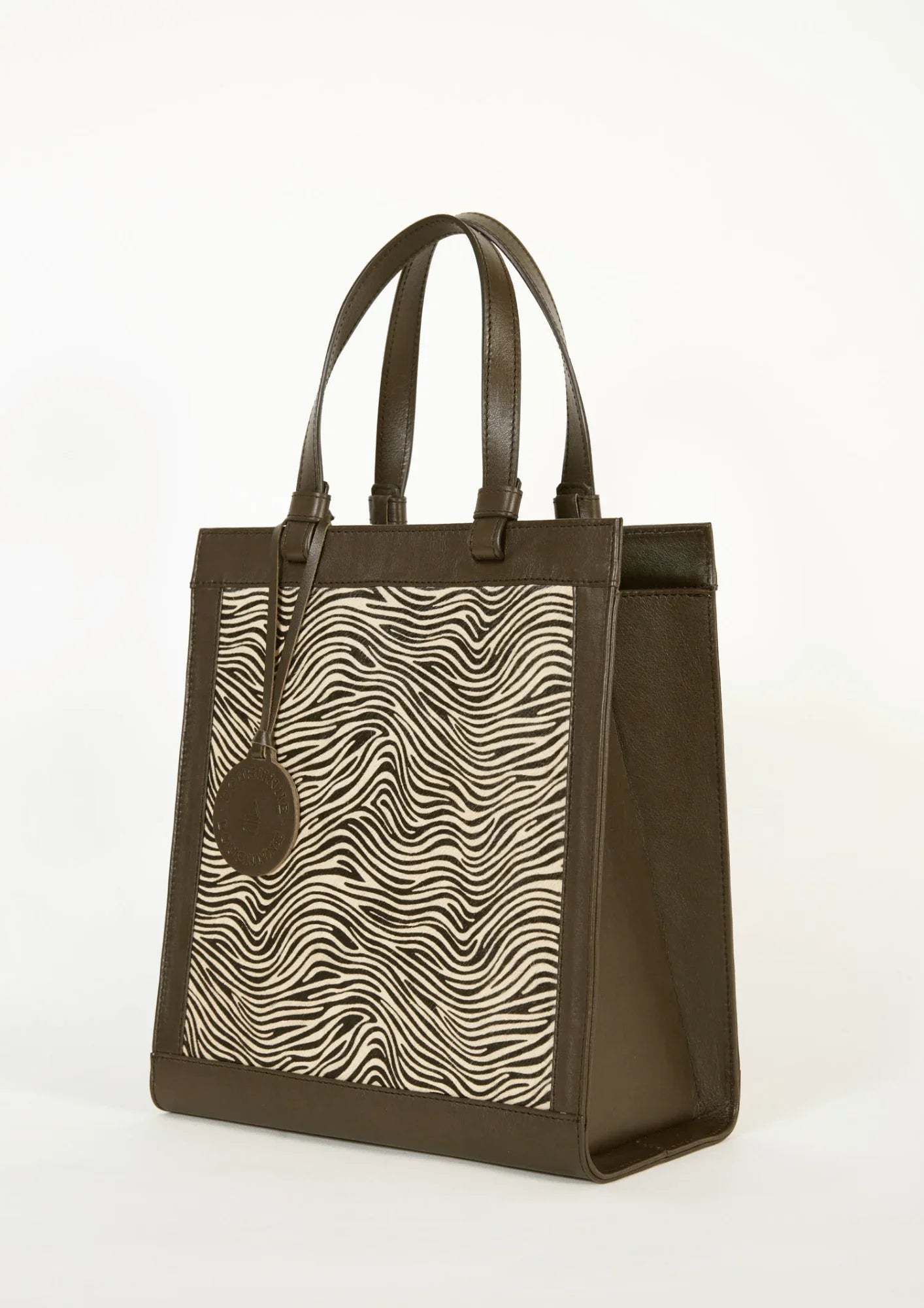 Braune Safari -Handtasche