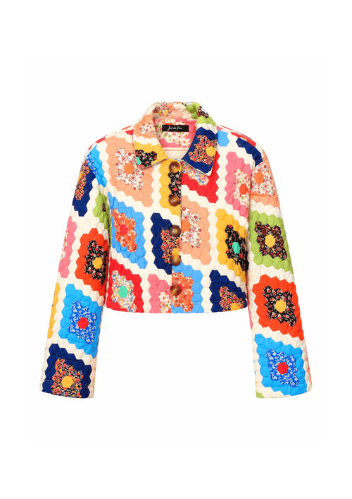 MULTICOLORED PATCHWORK JACKET