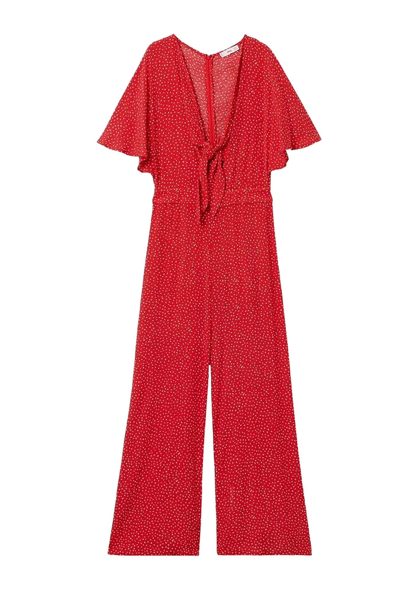 RED SAUSA CUT-OUT JUMPSUIT