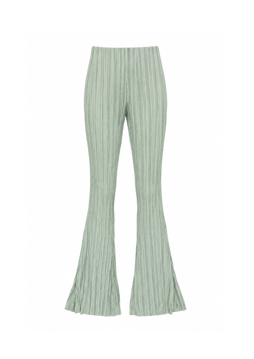 GREEN PLEATED TROUSERS