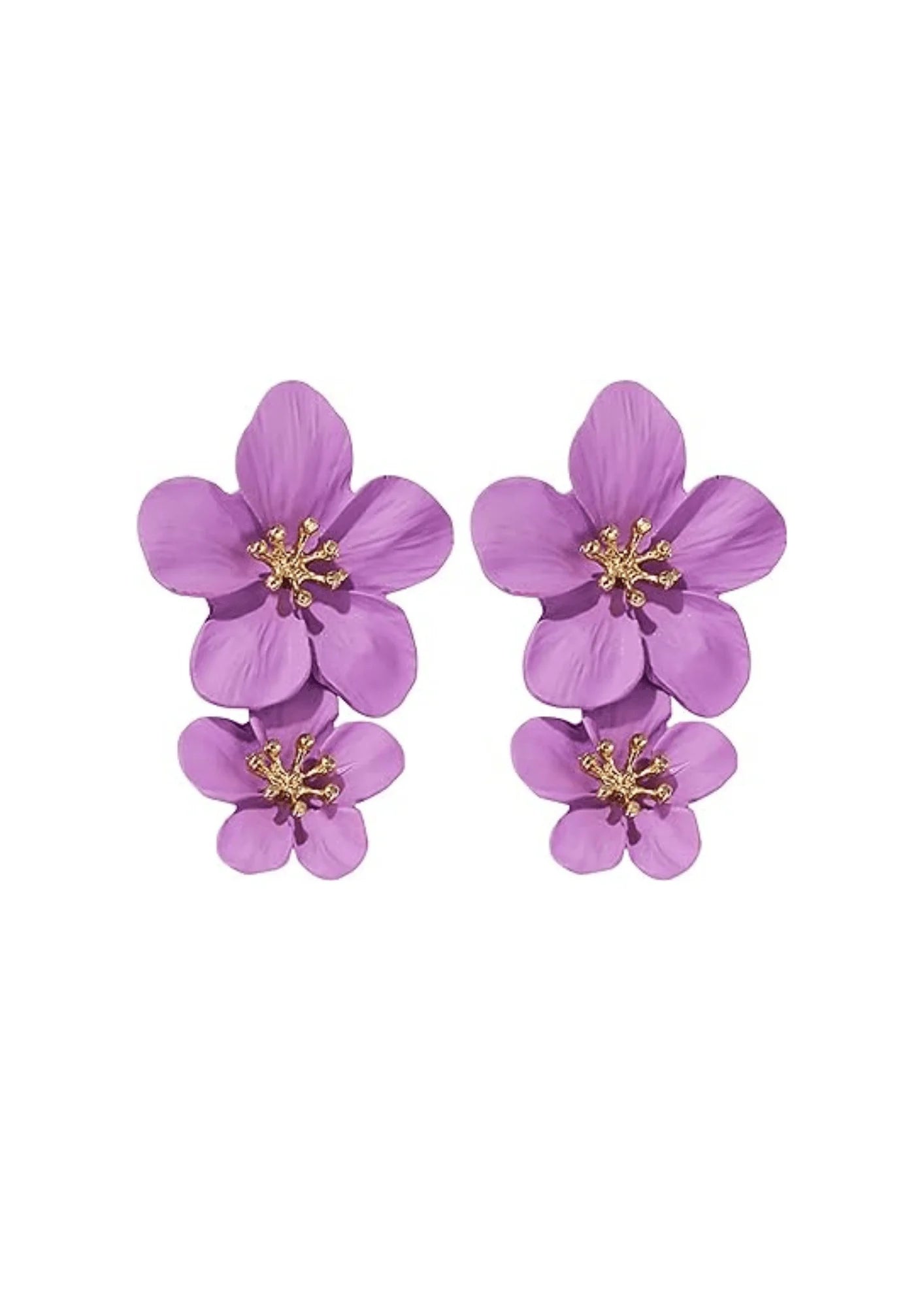 LILAC FLORAL EARRINGS