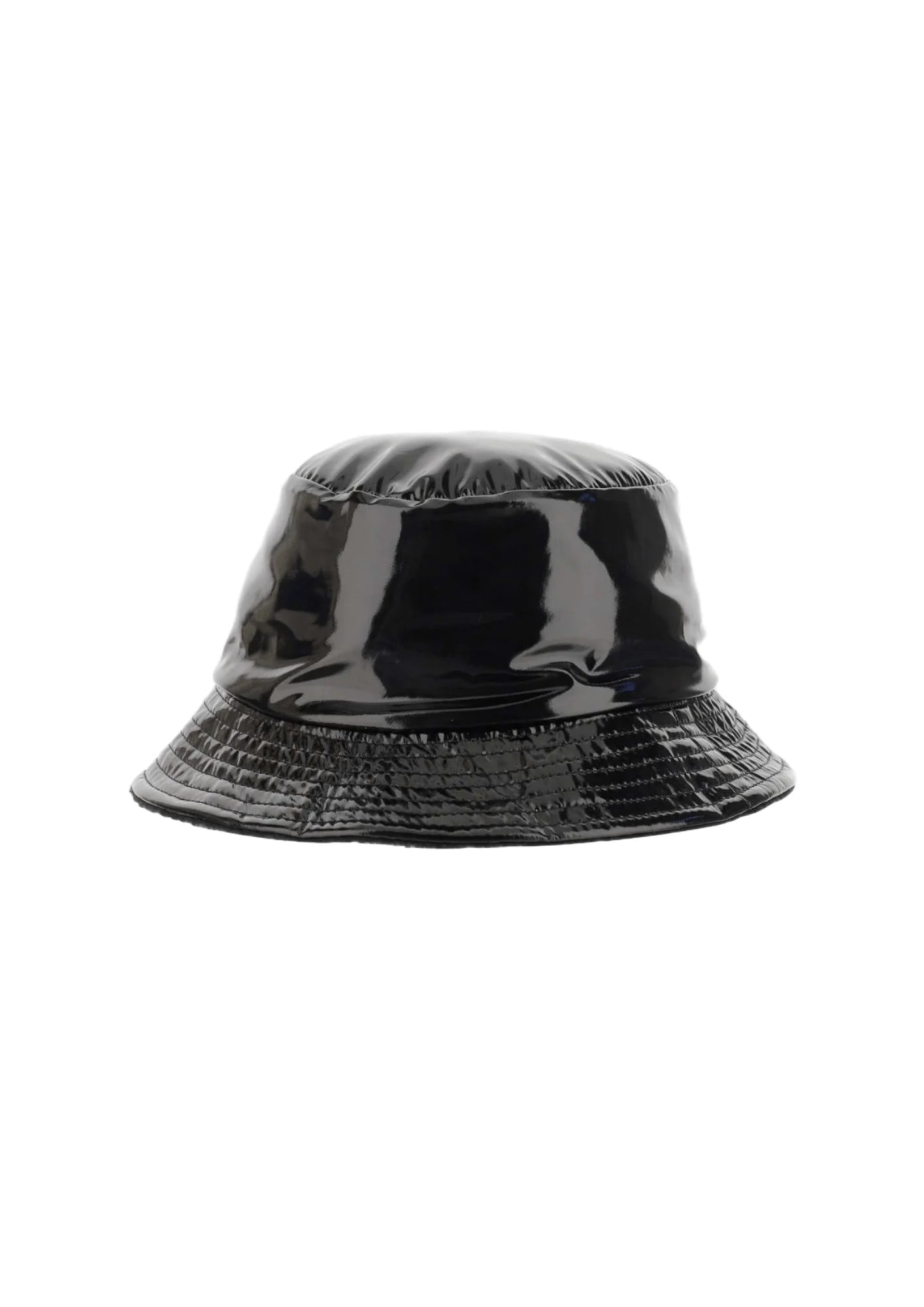 Black vinyl cheap bucket hat