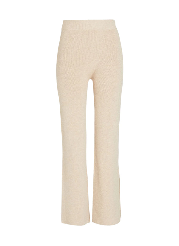 KNIT PANTS IN ALMOND HEATHER