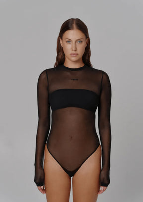 BLACK AMORE MESH BODYSUIT