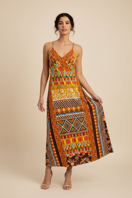 SEVENTIES MAXI DRESS
