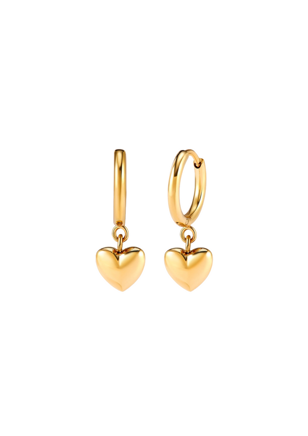 GOLDEN HEART EARRINGS