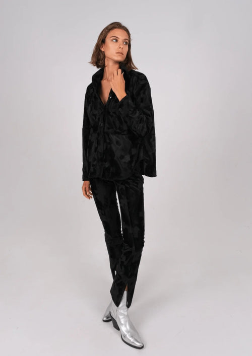 FURRY HIGH WAISTED PANTS