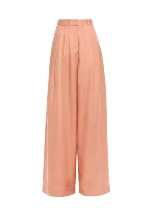 Pantalon à jambes larges anciens rose