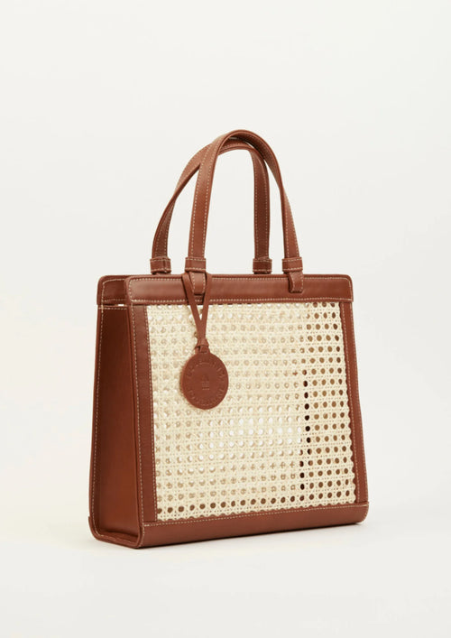 Brown Chaîse Carré Handtasche