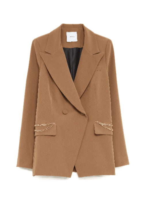 Blazer brun avec des chaînes