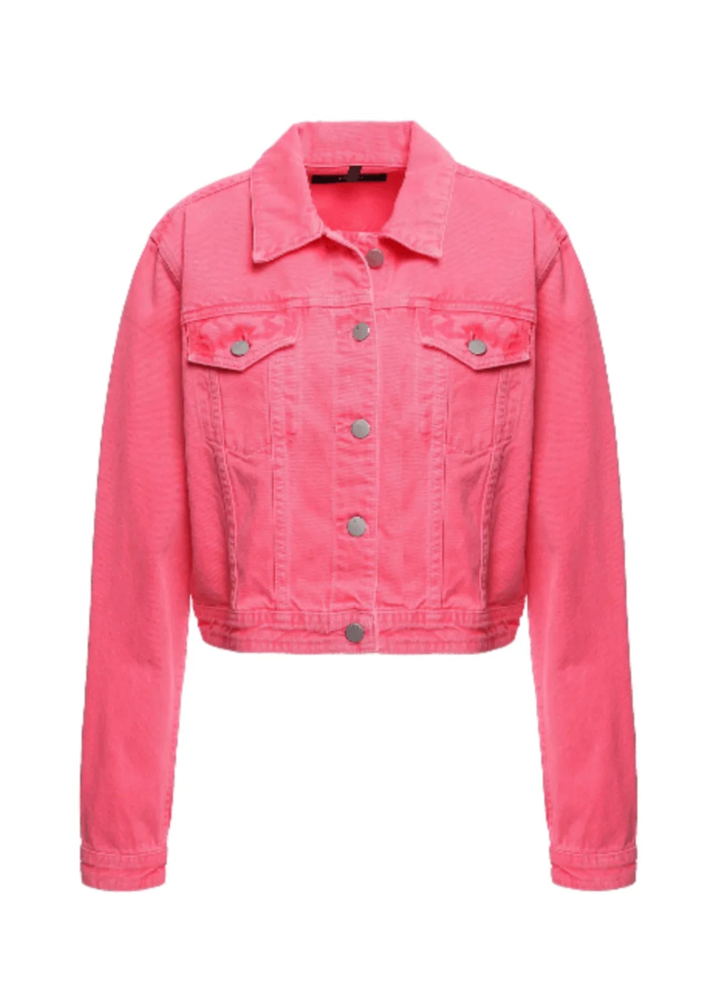 Veste en jean rose rose