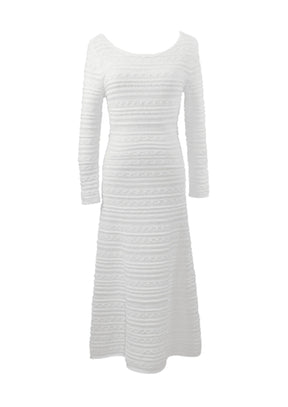Ecru Maria Long Kleid