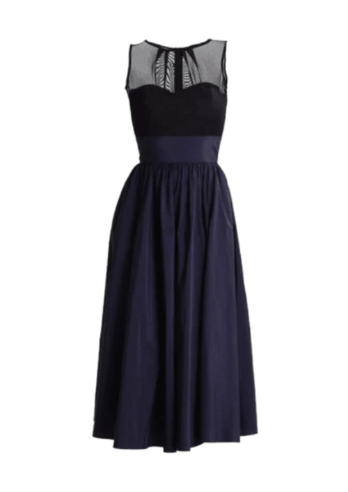 DARK BLUE MIDI DRESS
