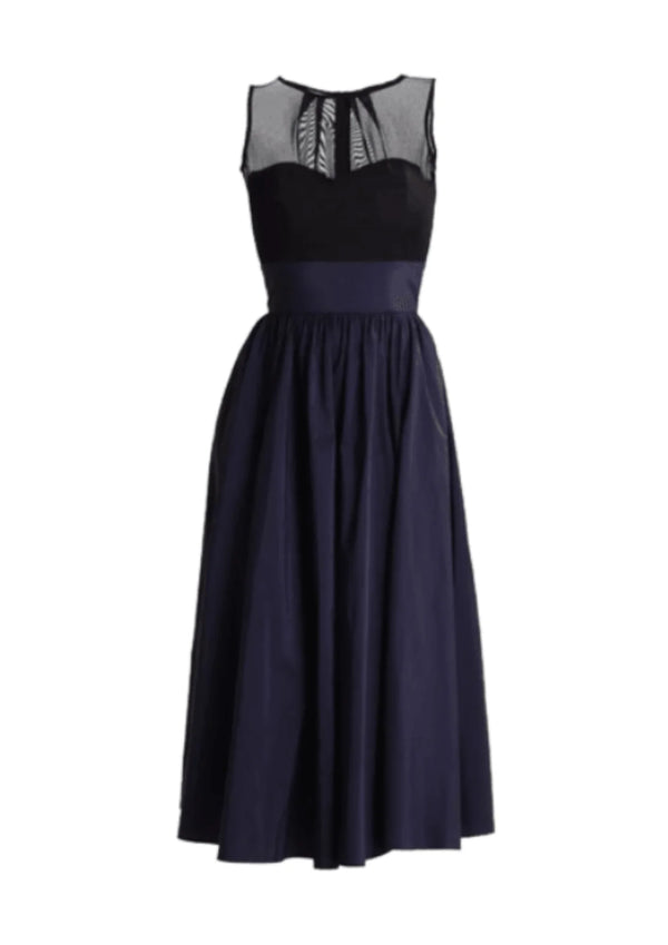 DARK BLUE MIDI DRESS