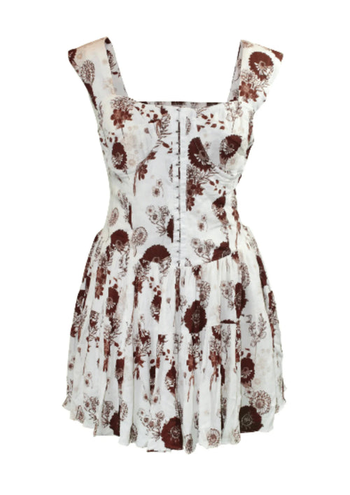 BEACH PLAYSUIT WITH FLOWERS