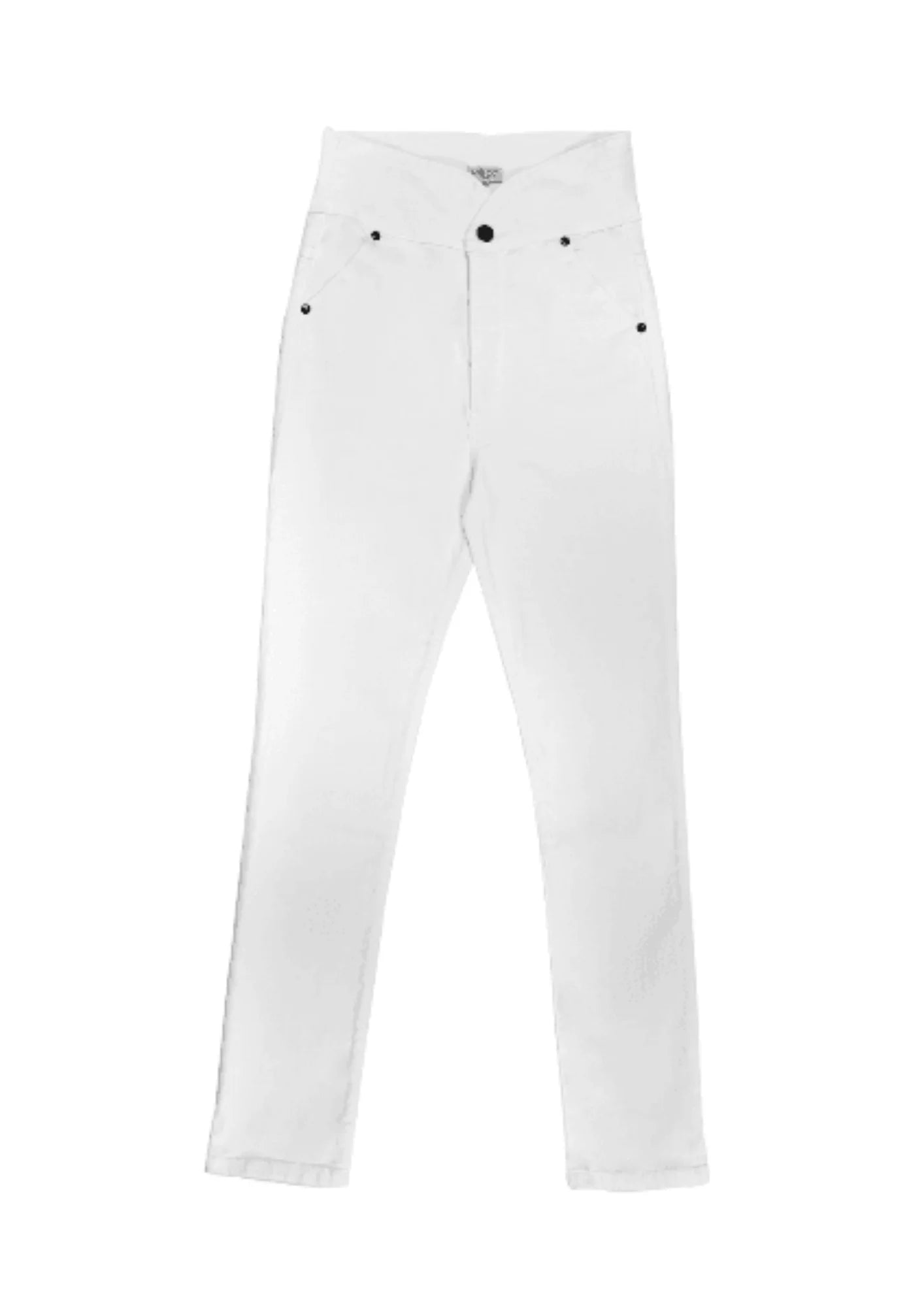 Weiße schlanke Jeans