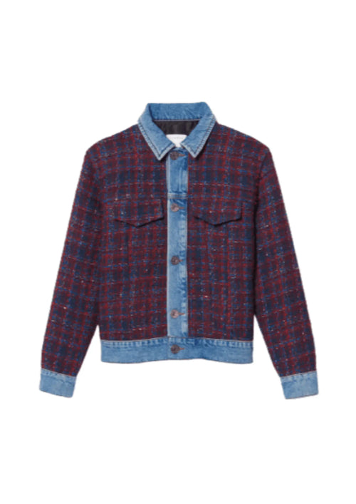 Veste en tweed en jean