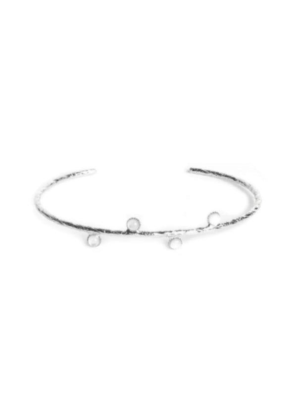 SILVER BRACELET WITH STONES
