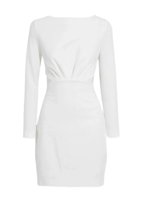 Mini-robe tordue à dos ouvert