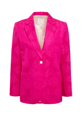 Fuchsia Jacquard Blazer