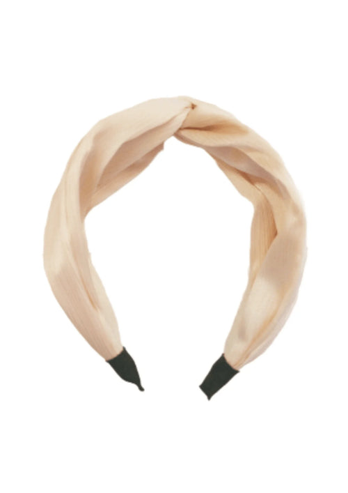 Bandeau de torsion rose clair