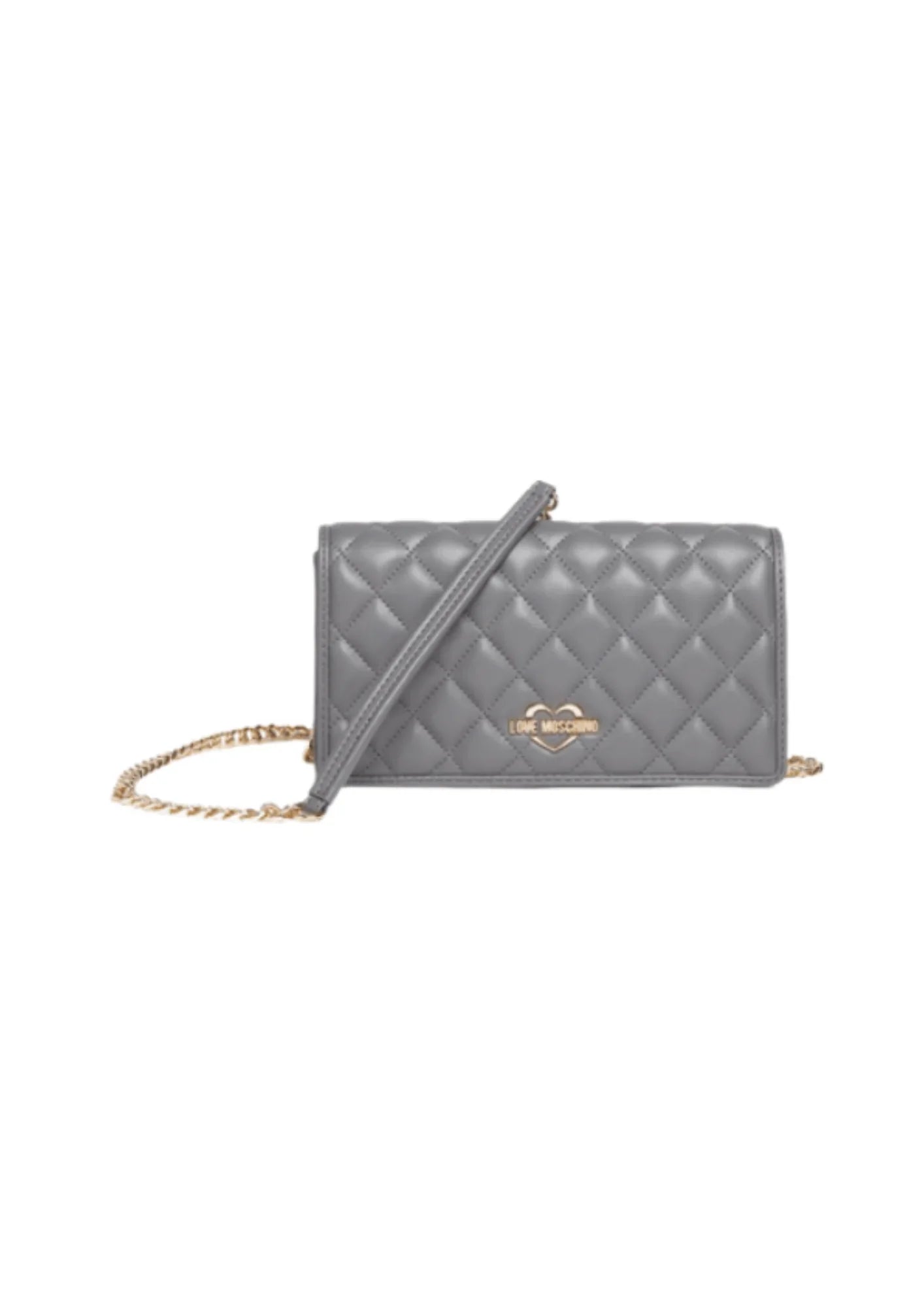 GREY QUILTED HANDBAG