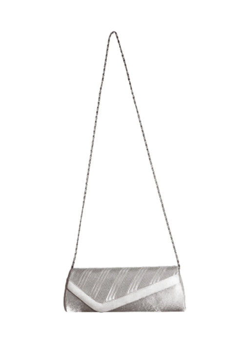 SILVER GREY CLUTCH BAG