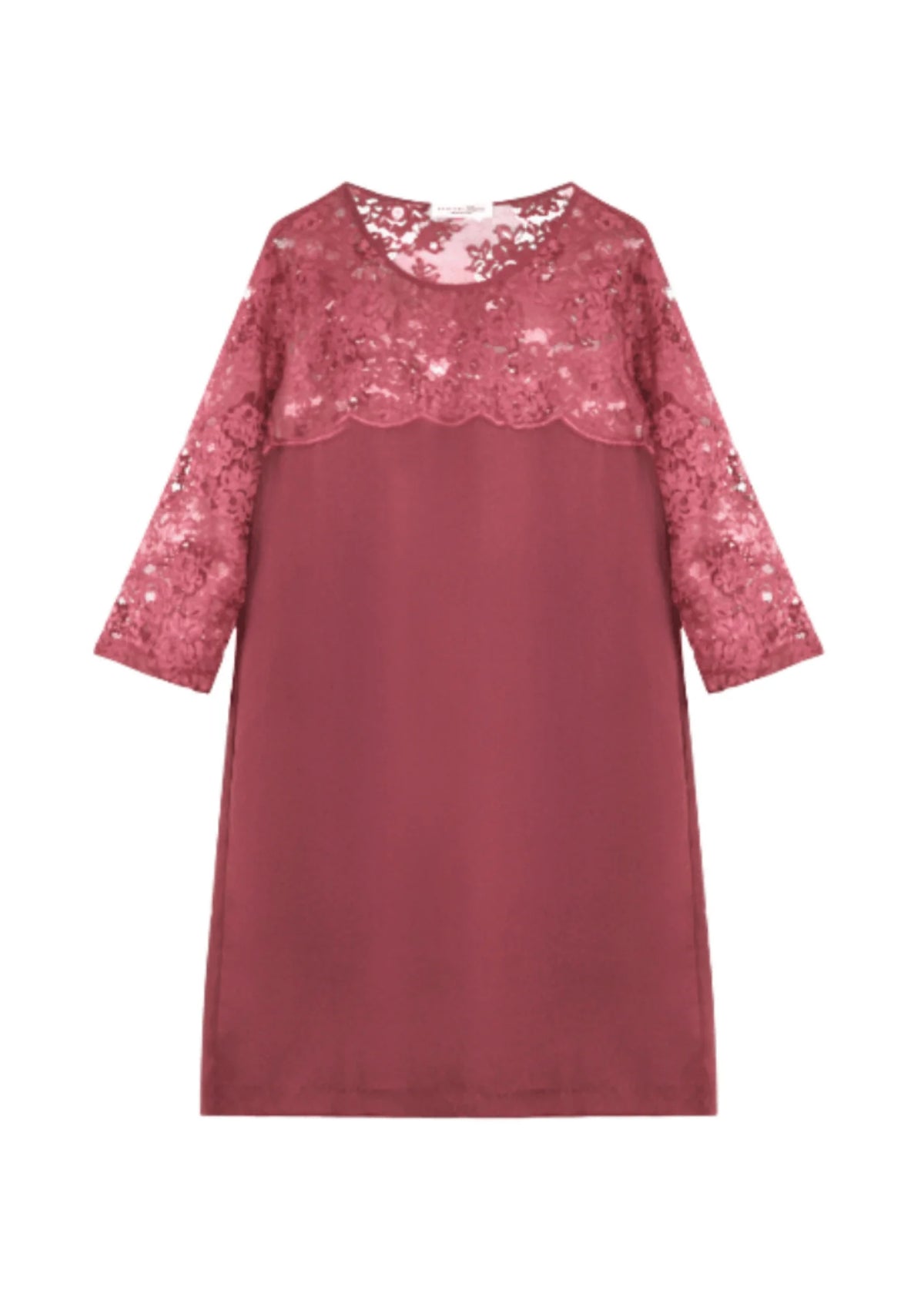 Rotes Spitzenkleid
