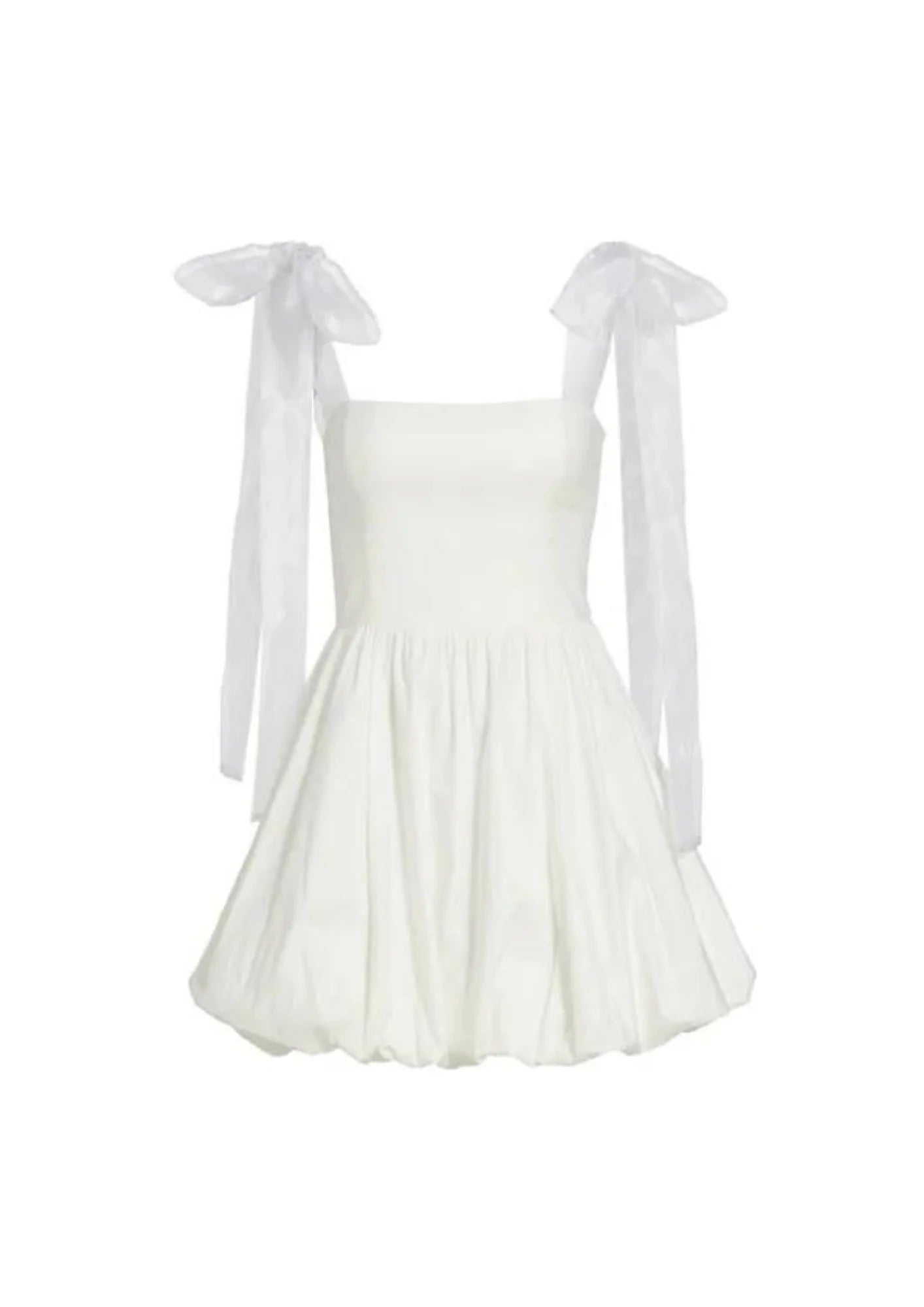 WHITE ENZA DRESS