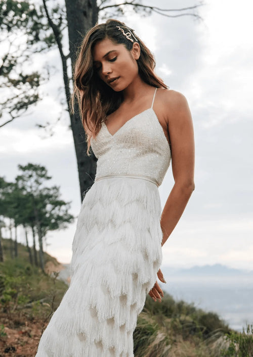 RYDER FRINGED MIDI DRESS