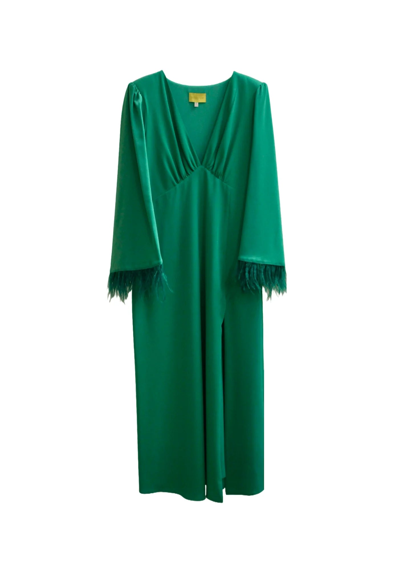 GREEN MARABU DRESS