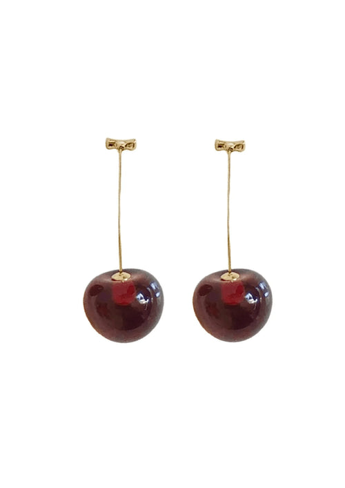Boucles d'oreilles cerises