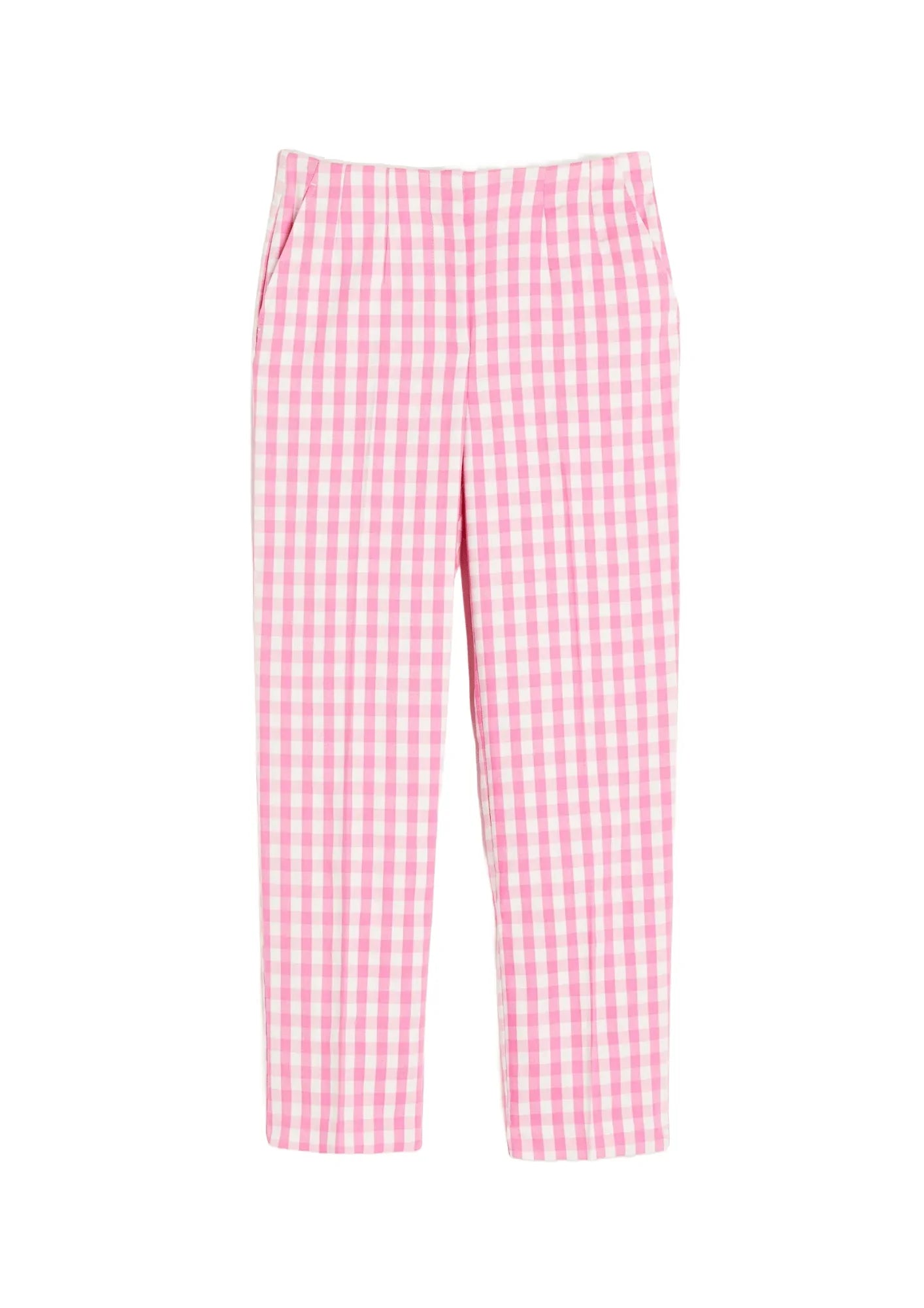 PINK CHECKED TROUSERS