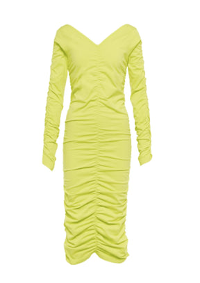 Ruched Midi Kleid