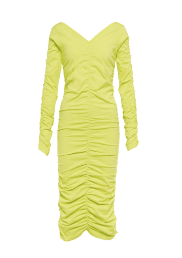 Ruched Midi Kleid