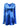 SATIN SHORT DRESS - BLUE ELECTRIC