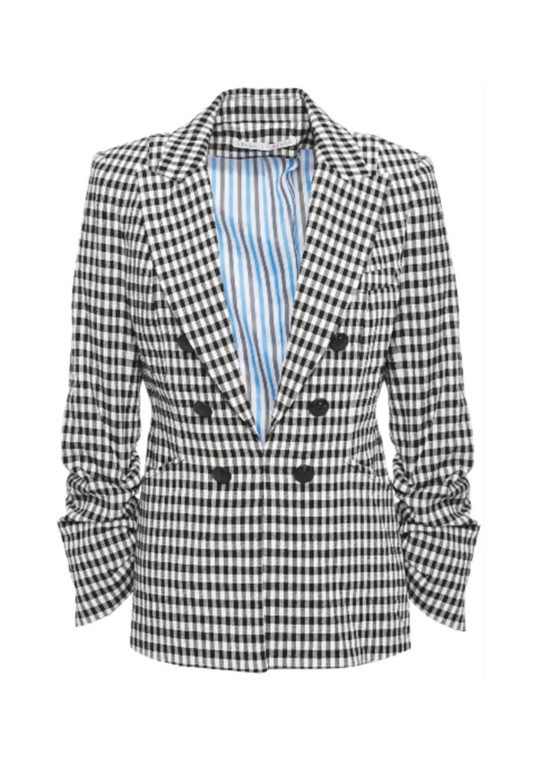 Gingham Checked-Muster Blazer