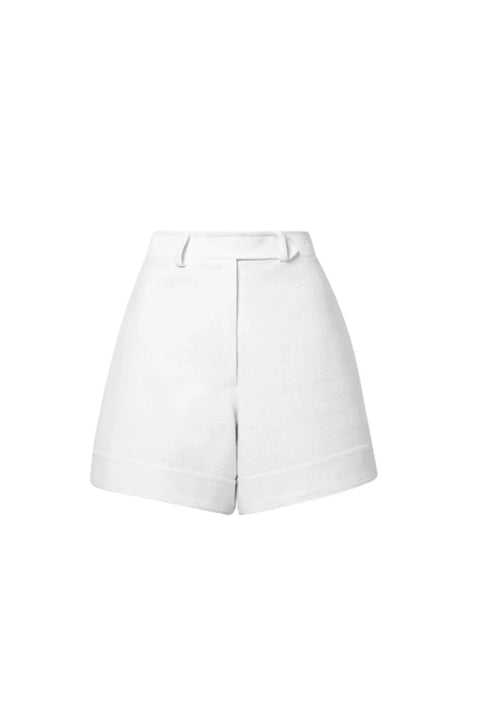 Weiße Baumwollshorts