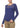 BLUE KNIT LONG-SLEEVED TOP
