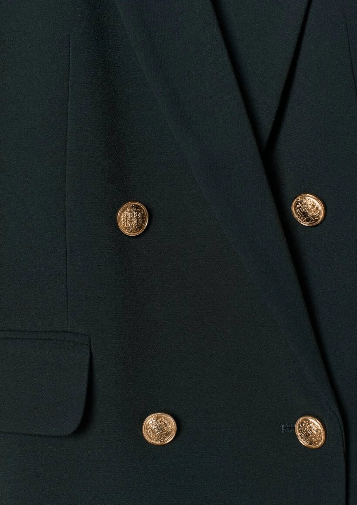 BLAZER CROISÉ VERT FONCÉ