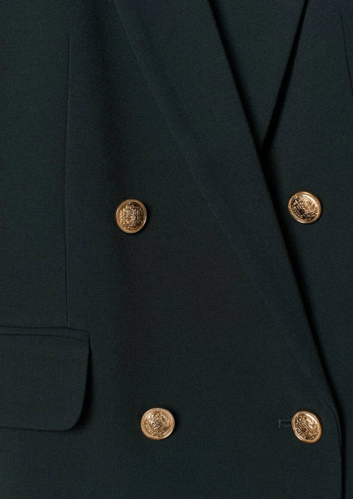 DUNKELGRÜNER ZWEIREIHIGER BLAZER