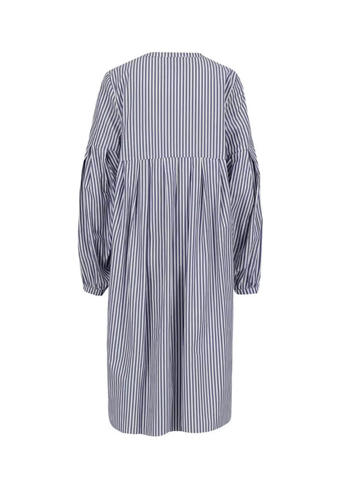 ROBE MIDI CHOICE À RAYURES BLEUES