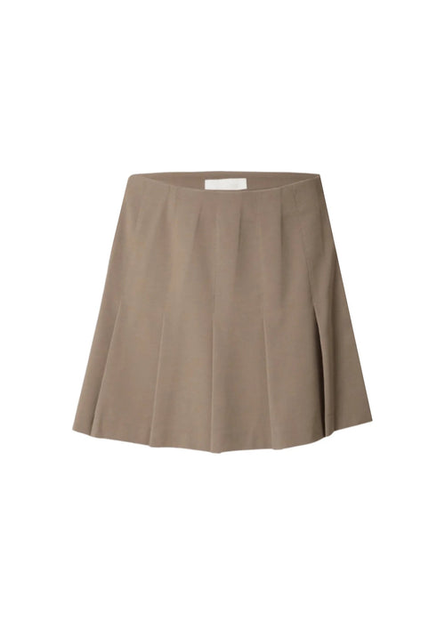MINI-JUPE MARRON FINA
