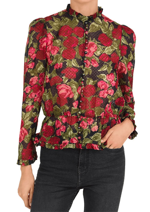 ROSES SILK BLOUSE